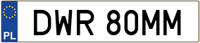 Trailer License Plate